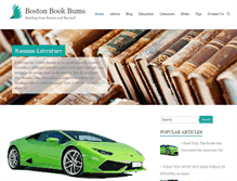 Tablet Screenshot of bostonbookbums.com
